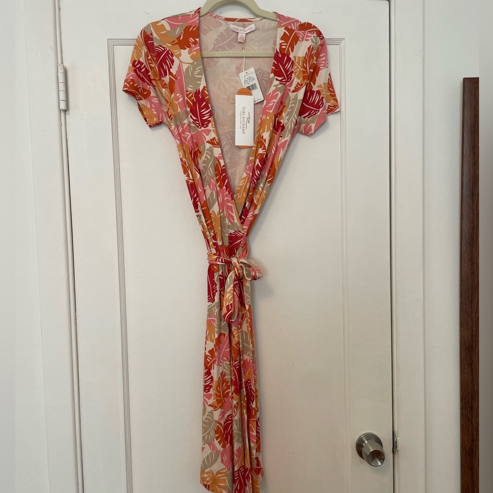 NWT Tropical Wrap Dress - Tori Richard